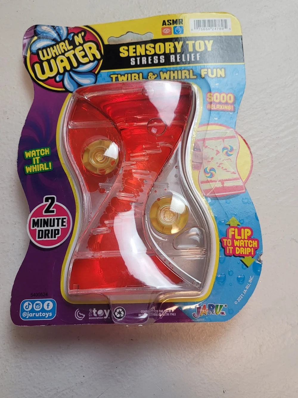 Red Sensory Toy - Stress Relief Twirl & Drip